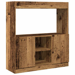 Highboard gammelt tre 92x33x100 cm konstruert tre