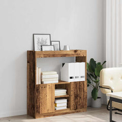 Highboard gammelt tre 92x33x100 cm konstruert tre