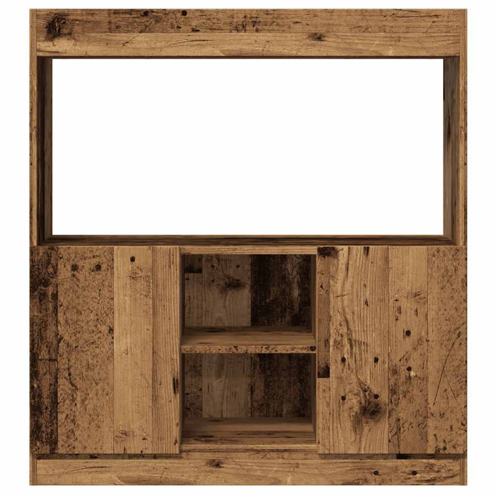 Highboard gammelt tre 92x33x100 cm konstruert tre