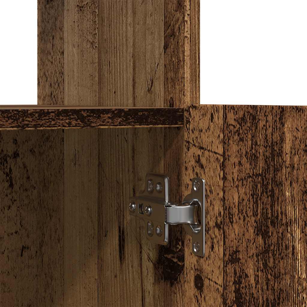 Highboard gammelt tre 92x33x100 cm konstruert tre