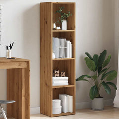 Bokhylle artisan eik 36x30x143 cm konstruert tre