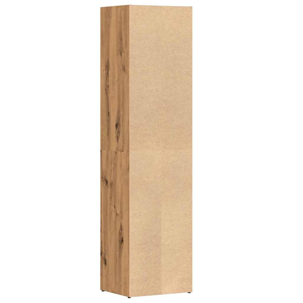 Bokhylle artisan eik 36x30x143 cm konstruert tre