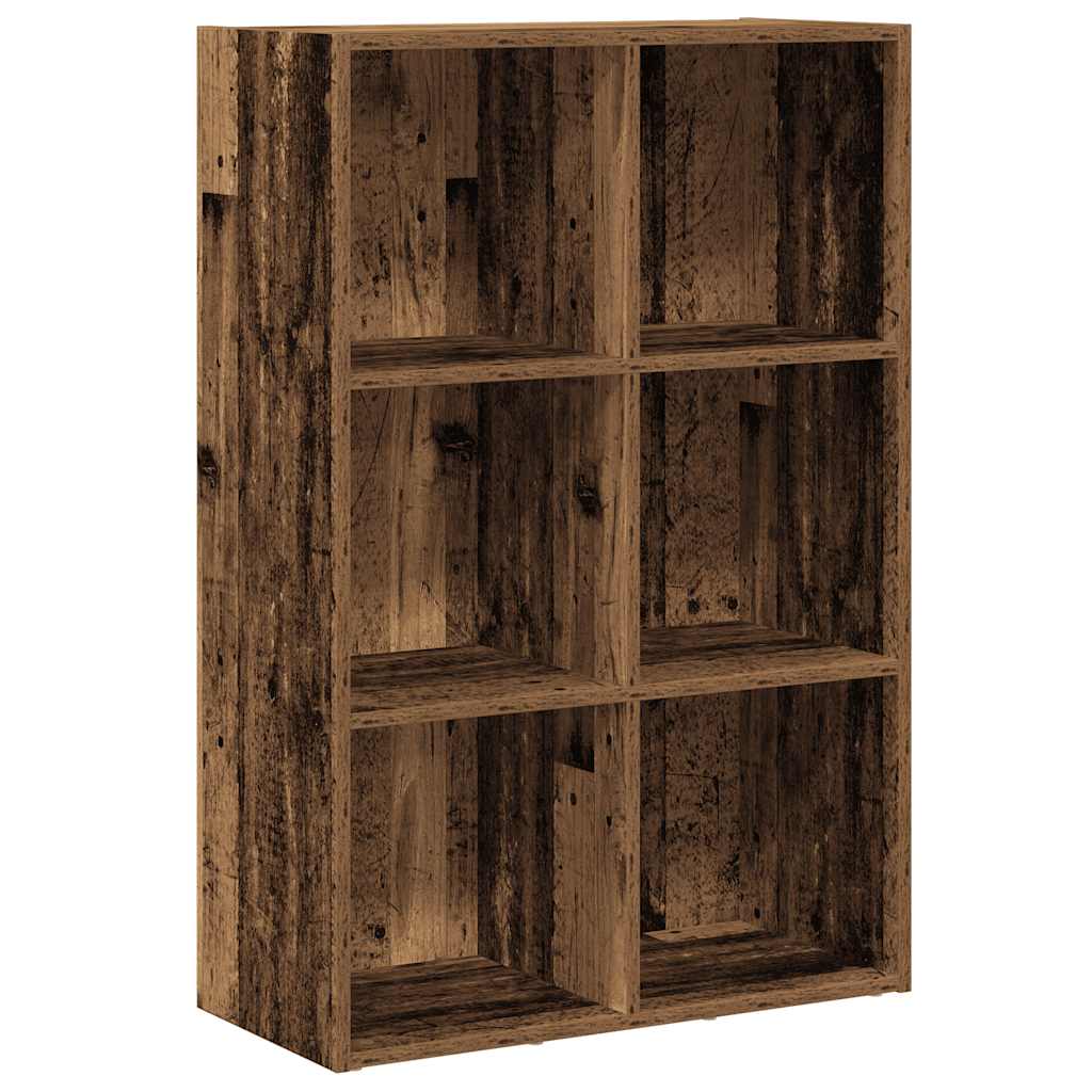 Bokhylle/skjenk gammelt tre 66x30x98 cm konstruert tre