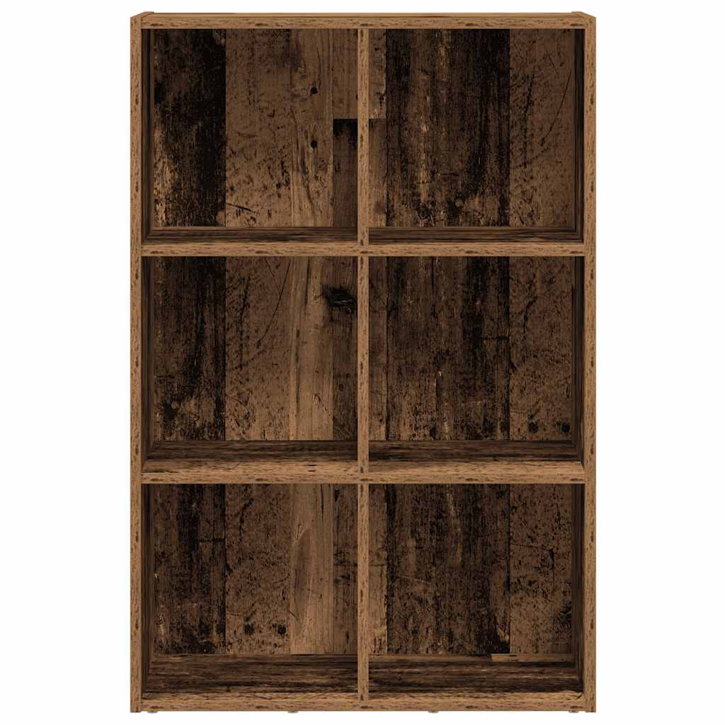 Bokhylle/skjenk gammelt tre 66x30x98 cm konstruert tre
