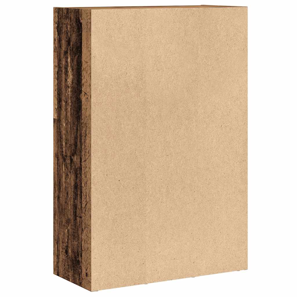 Bokhylle/skjenk gammelt tre 66x30x98 cm konstruert tre