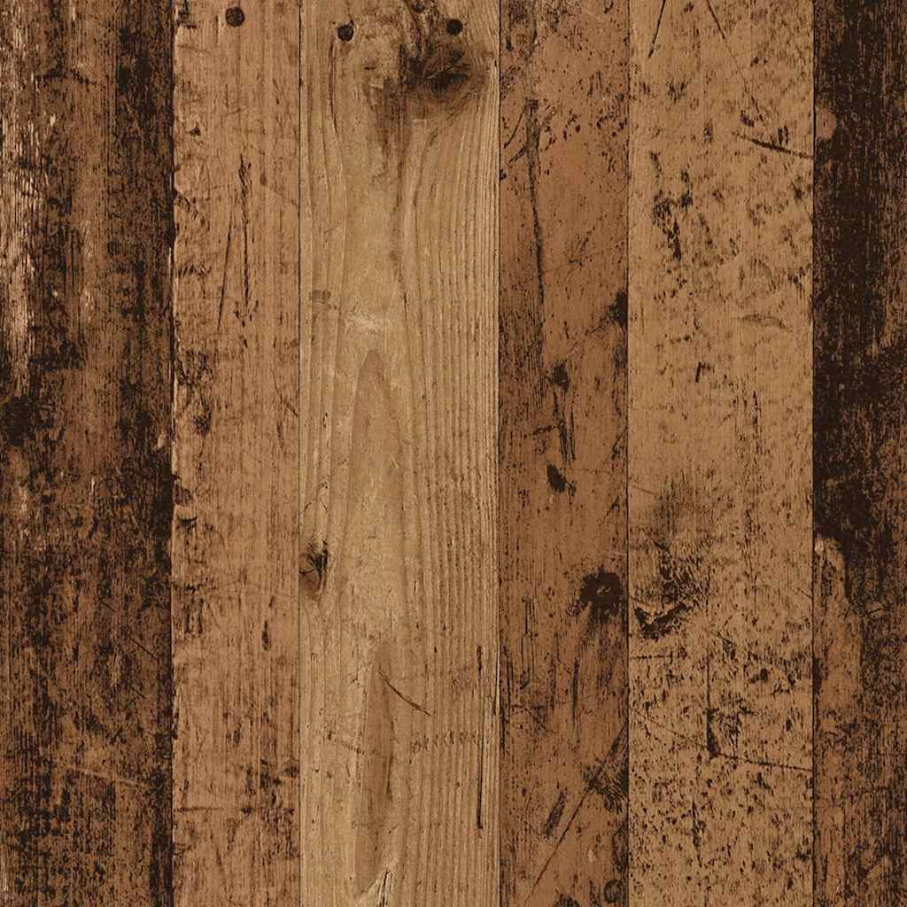 Bokhylle/skjenk gammelt tre 66x30x98 cm konstruert tre