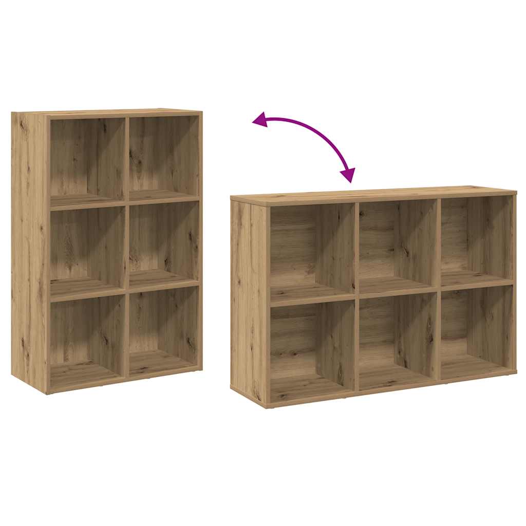 Bokhylle/skjenk artisan eik 66x30x98 cm konstruert tre