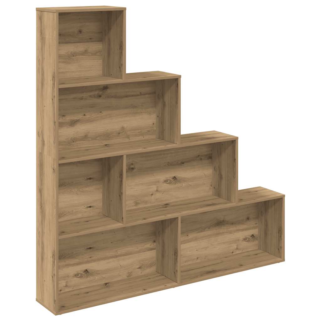 Bokhylle artisan eik 157x24x160 cm konstruert tre