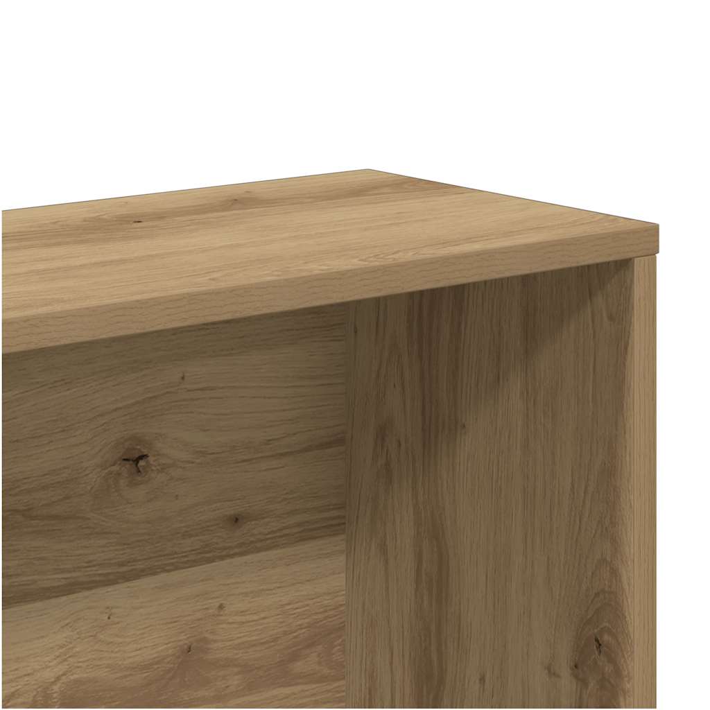 Bokhylle artisan eik 157x24x160 cm konstruert tre
