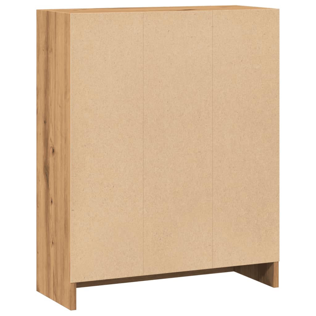Bokhylle artisan eik 60x24x76 cm konstruert tre