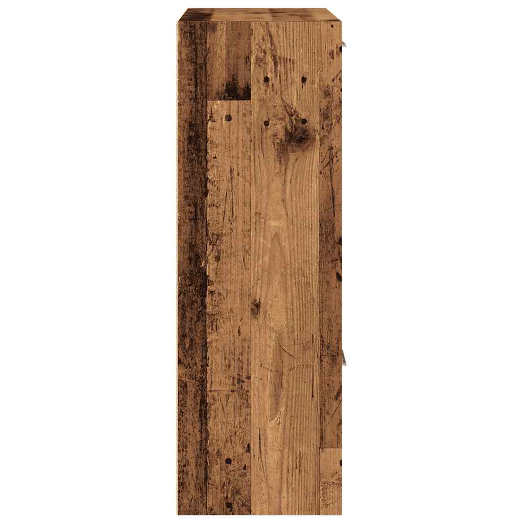 Bokhylle gammelt tre 60,5x30x90 cm konstruert tre
