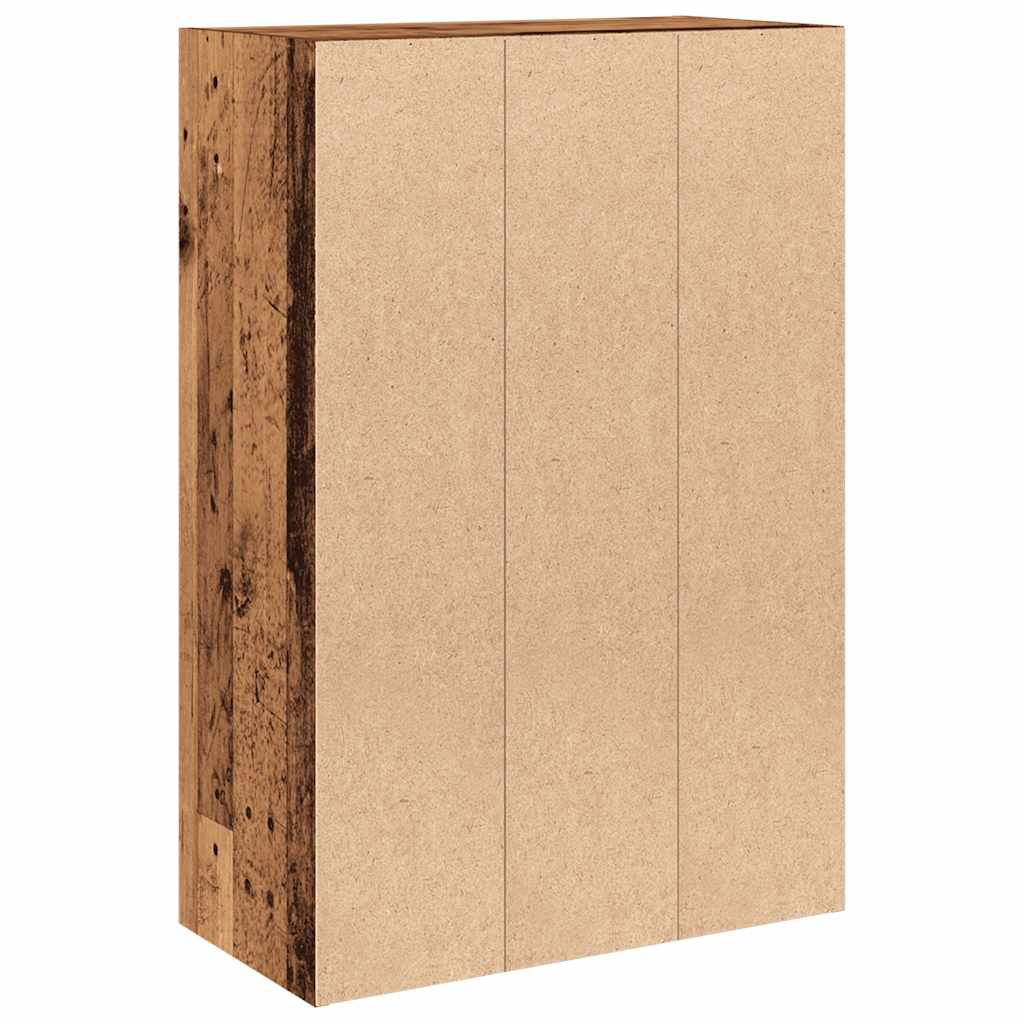 Bokhylle gammelt tre 60,5x30x90 cm konstruert tre