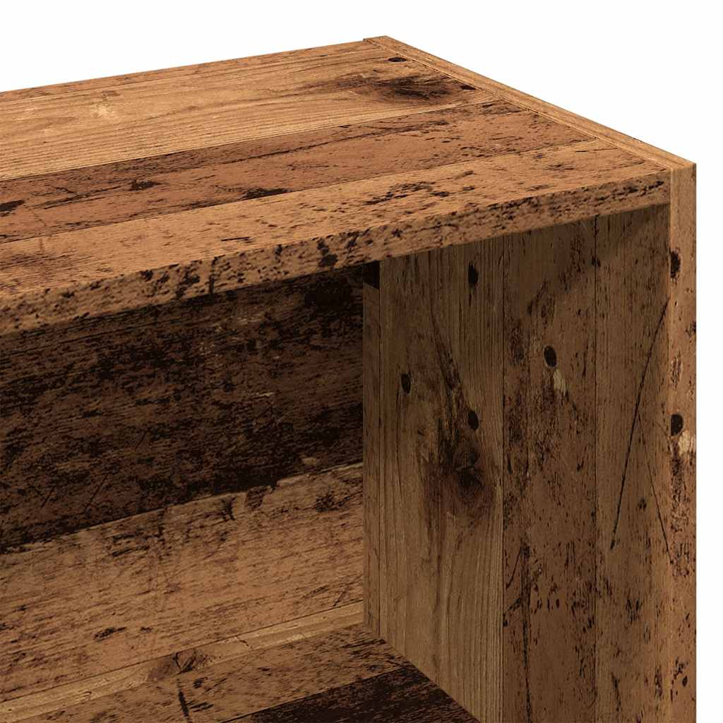Bokhylle gammelt tre 60,5x30x90 cm konstruert tre