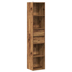 Bokhylle gammelt tre 36x30x171 cm konstruert tre