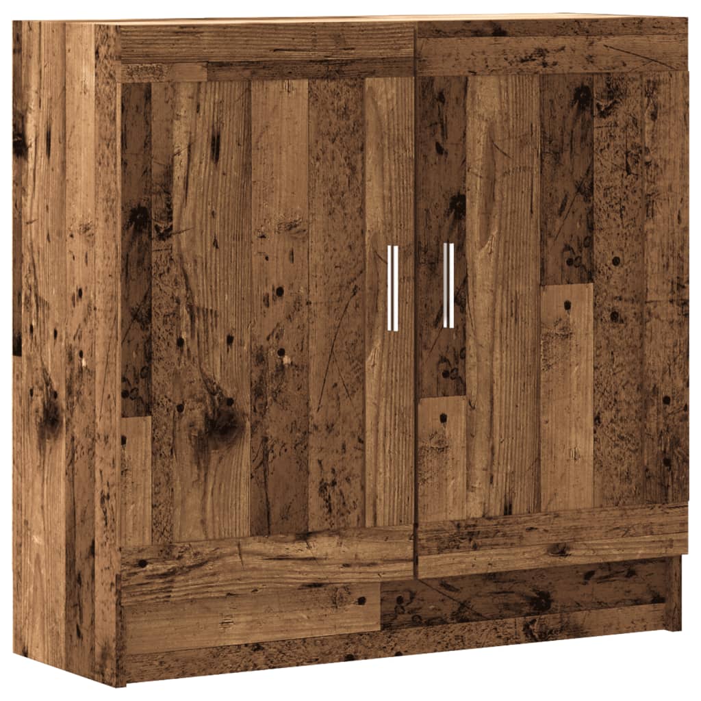 Bokhylle gammelt tre 82,5x30,5x80 cm konstruert tre