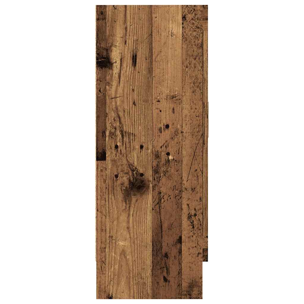 Bokhylle gammelt tre 82,5x30,5x80 cm konstruert tre