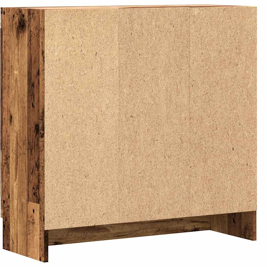 Bokhylle gammelt tre 82,5x30,5x80 cm konstruert tre
