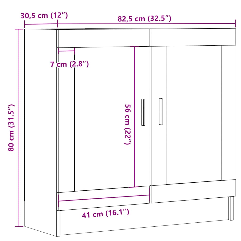 Bokhylle gammelt tre 82,5x30,5x80 cm konstruert tre
