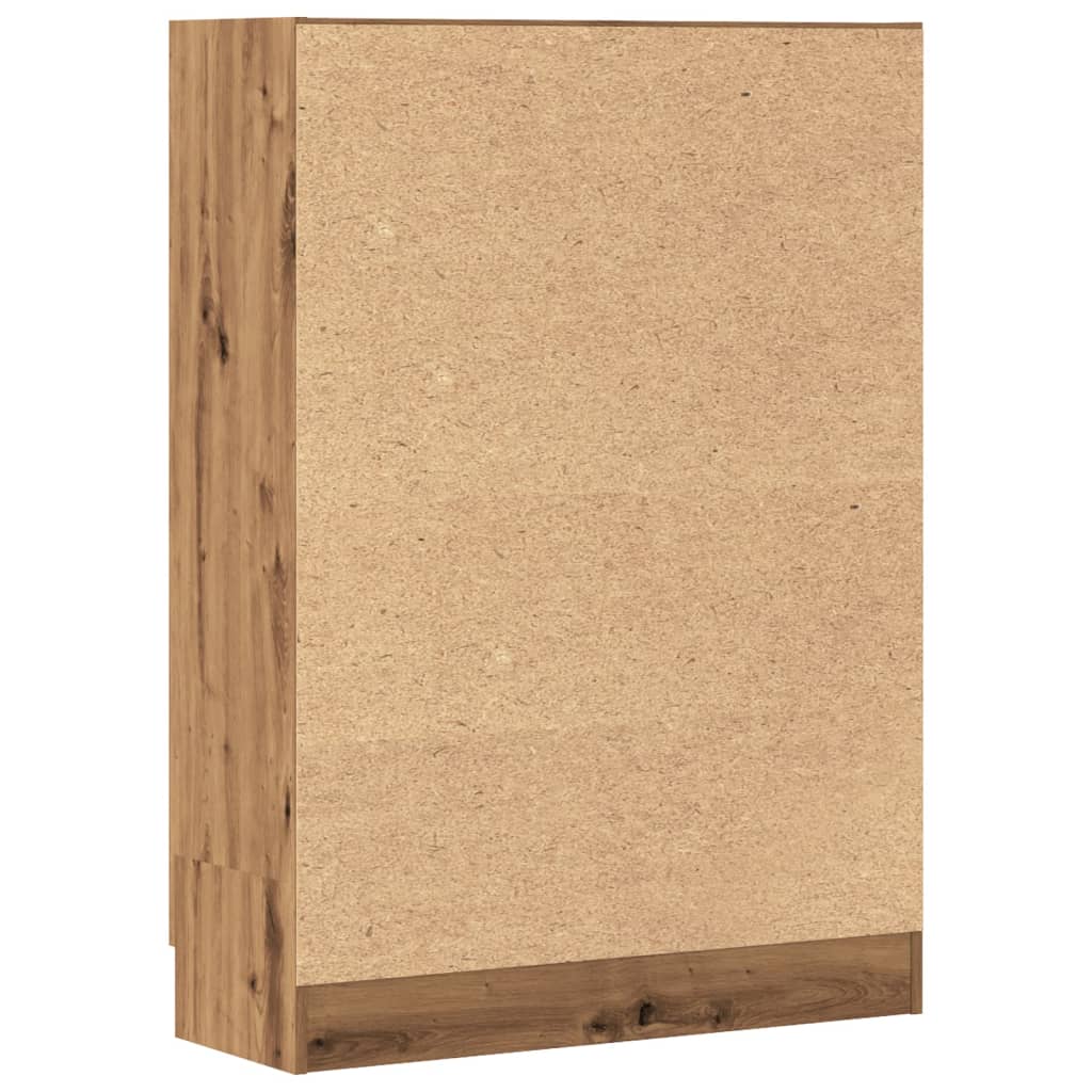 Bokhylle artisan eik 82,5x30,5x115 cm konstruert tre