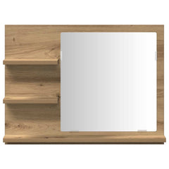 Baderomshylle med speil artisan eik 60x10,5x45 cm