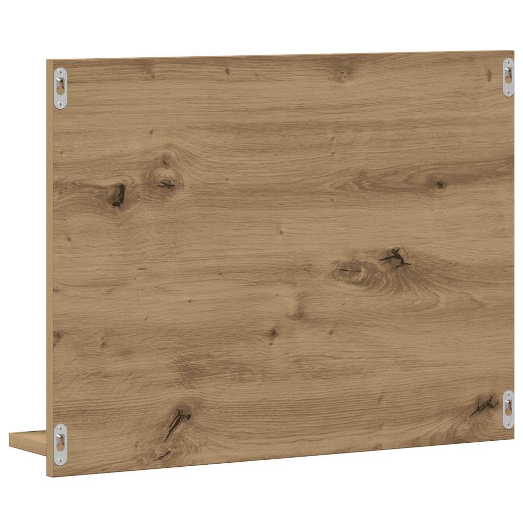 Baderomshylle med speil artisan eik 60x10,5x45 cm