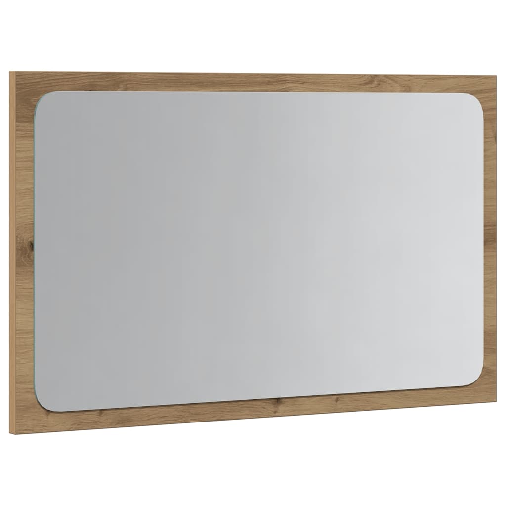 Baderomsspeil med LED-lys betonggrå 60x8,5x38 cm