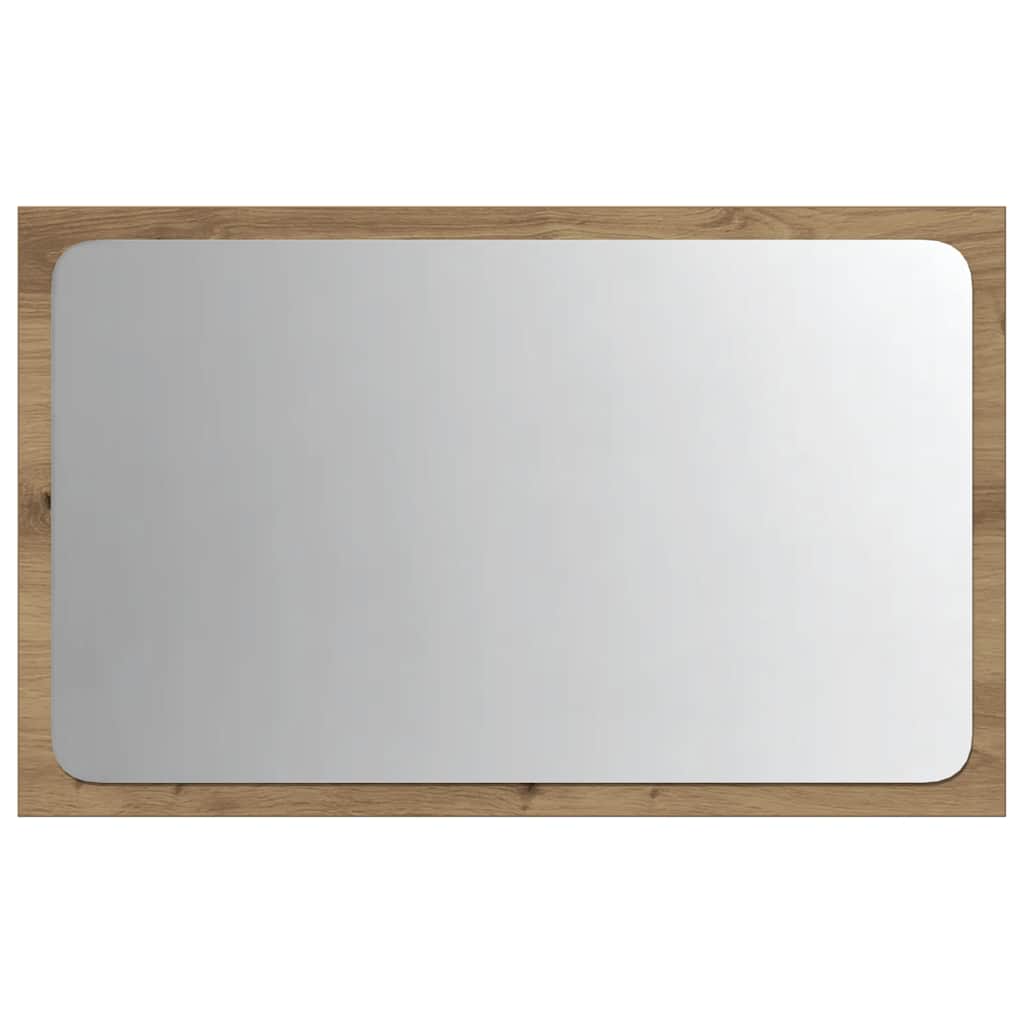 Baderomsspeil med LED-lys betonggrå 60x8,5x38 cm