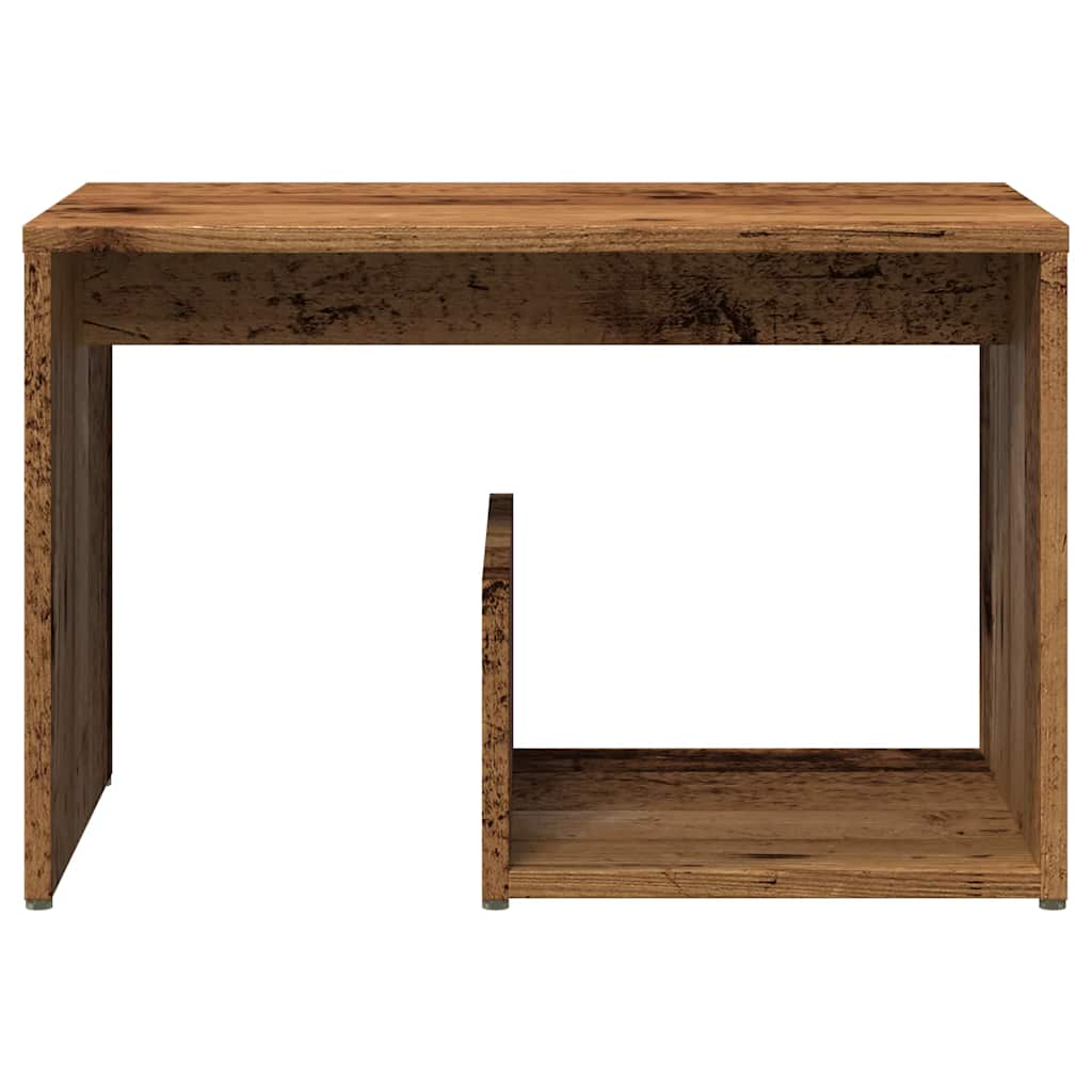 Sidebord gammelt tre 59x36x38 cm konstruert tre