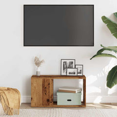 TV-benk gammelt tre 60x24x32 cm konstruert tre