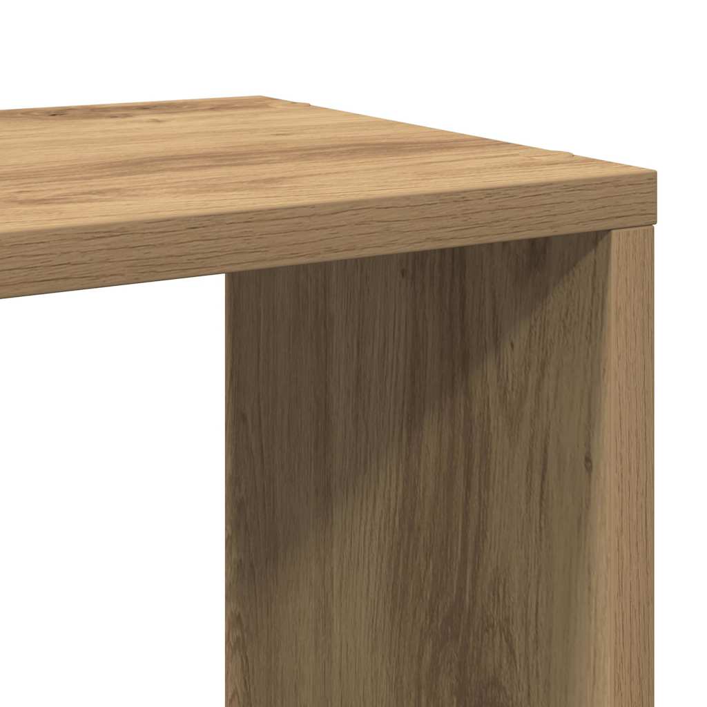 Bokhylle artisan eik 60x24x63 cm konstruert tre
