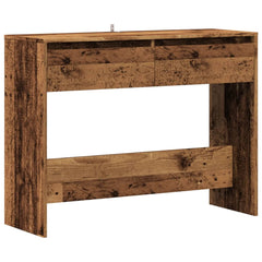 Konsollbord gammelt tre 100x35x76,5 cm konstruert tre
