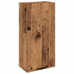 Vegghengt baderomsskap gammel tre 32x20x67 cm