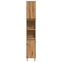 Baderomsskap artisan eik 30x30x190 cm konstruert tre
