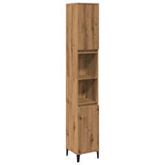 Baderomsskap artisan eik 30x30x190 cm konstruert tre