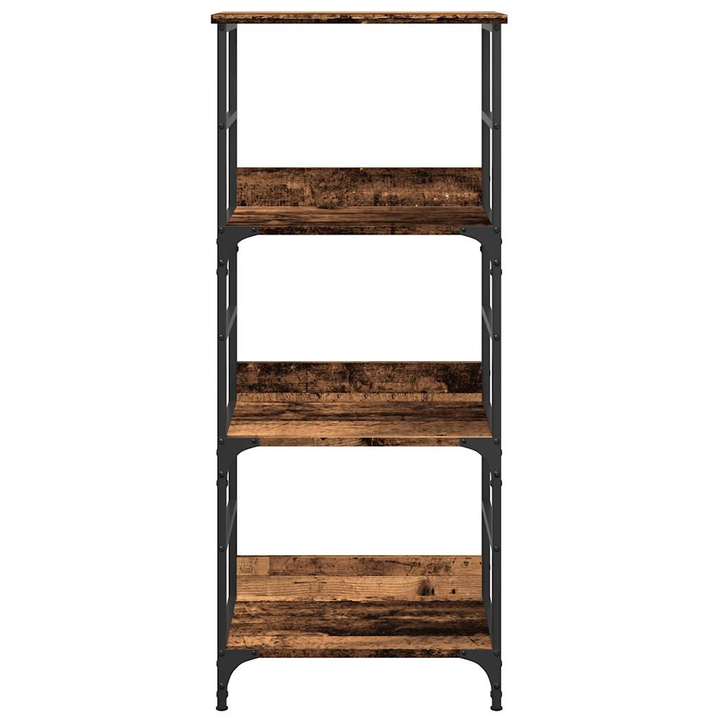 Bokhylle gammelt tre 50x33x117,5 cm konstruert tre