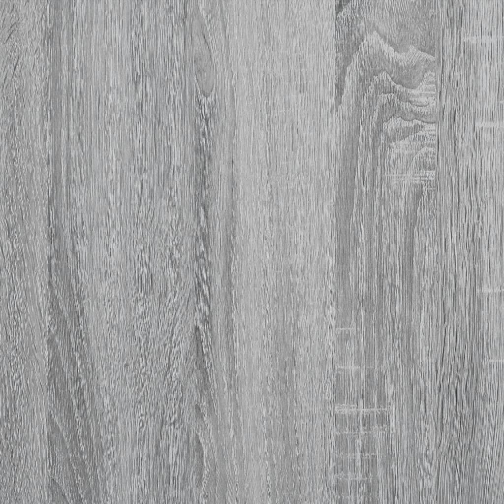 Romdeler bokhylle 3 lag grå sonoma 99x29x99 cm konstruert tre
