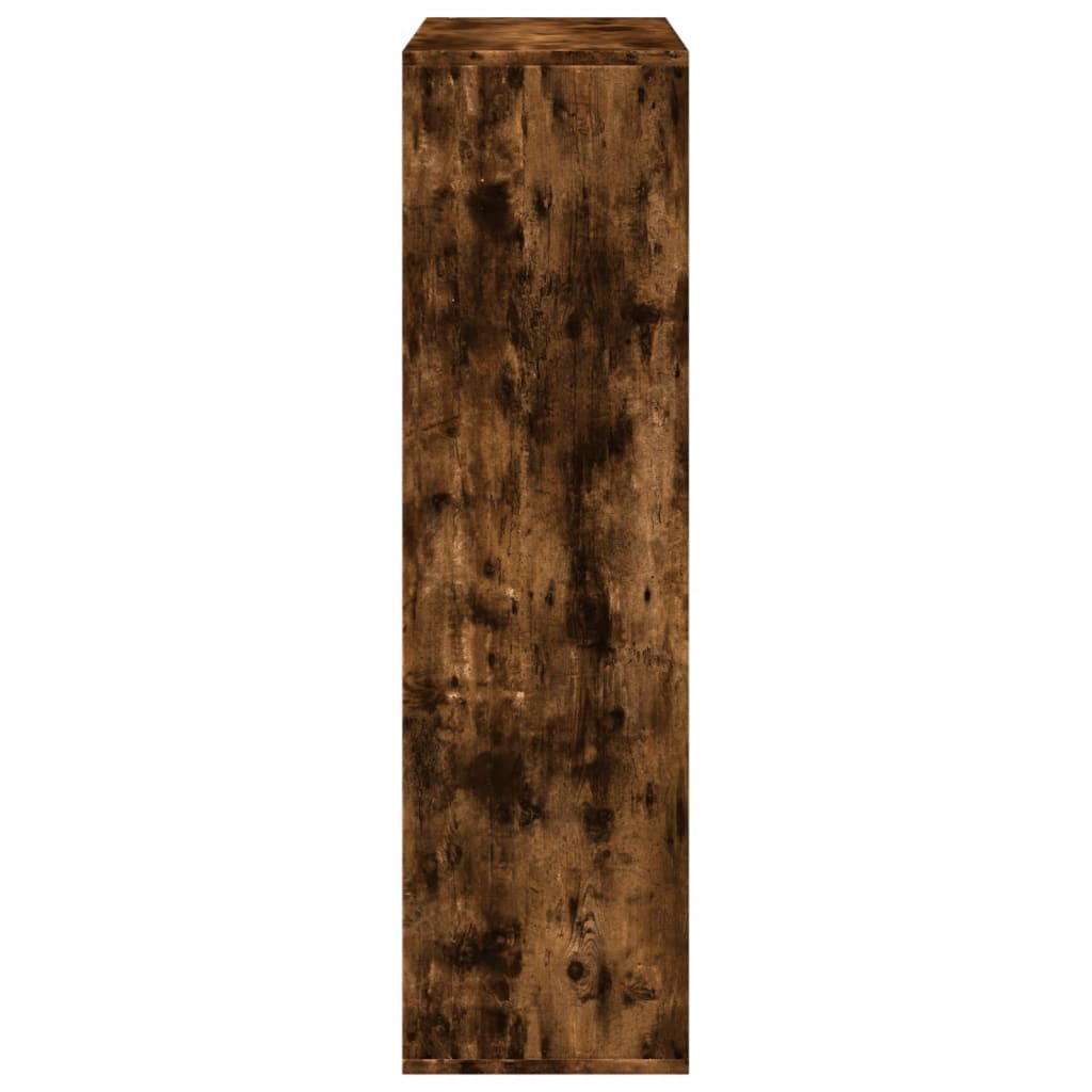 Romdeler bokhylle røkt eik 69,5x29x103,5 cm konstruert tre