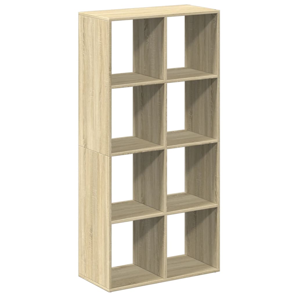 Romdeler bokhylle sonoma eik 69,5x29x137,5 cm konstruert tre