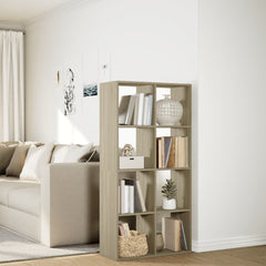 Romdeler bokhylle sonoma eik 69,5x29x137,5 cm konstruert tre