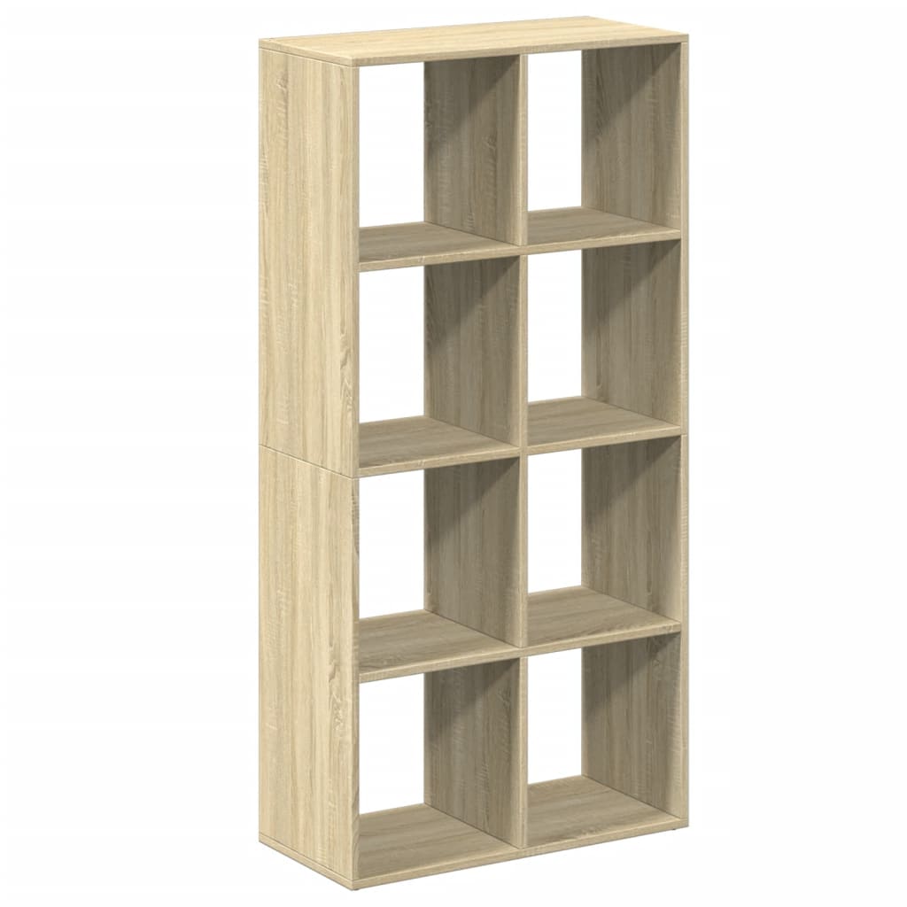Romdeler bokhylle sonoma eik 69,5x29x137,5 cm konstruert tre