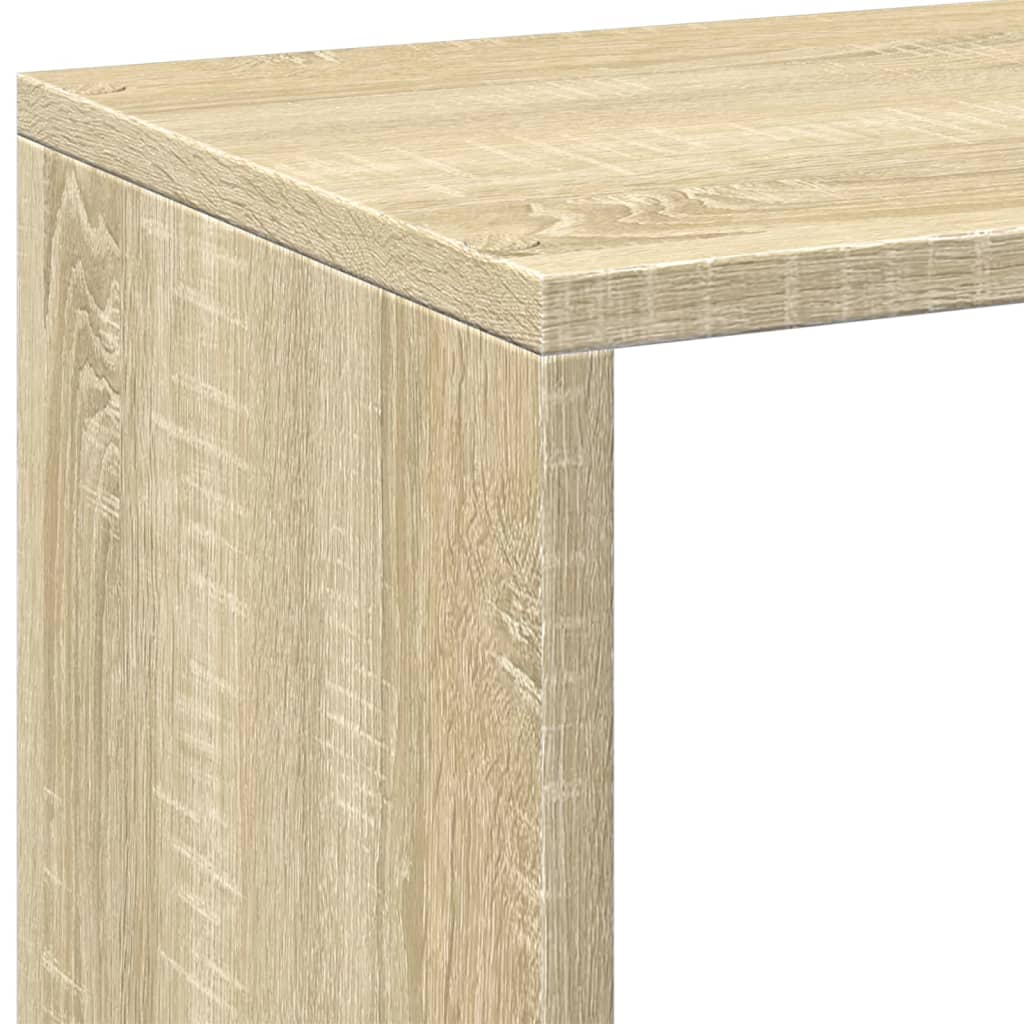 Romdeler bokhylle sonoma eik 69,5x29x137,5 cm konstruert tre