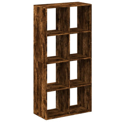 Romdeler bokhylle røkt eik 69,5x29x137,5 cm konstruert tre