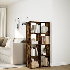 Romdeler bokhylle røkt eik 69,5x29x137,5 cm konstruert tre