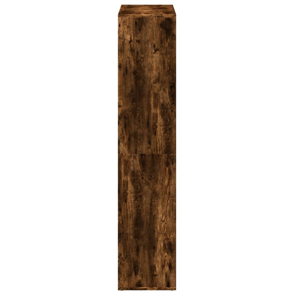 Romdeler bokhylle røkt eik 69,5x29x137,5 cm konstruert tre