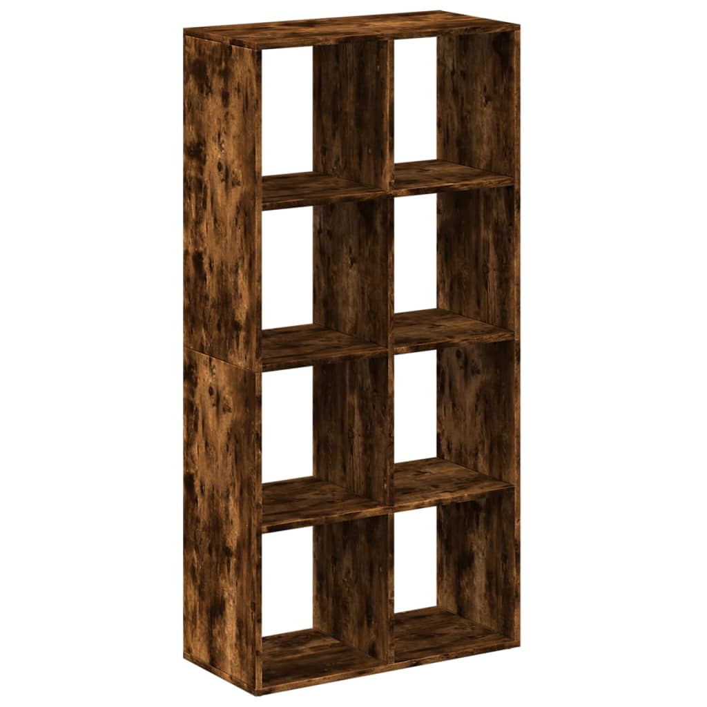Romdeler bokhylle røkt eik 69,5x29x137,5 cm konstruert tre