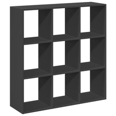 Romdeler bokhylle svart 102x29x103,5 cm konstruert tre