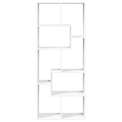 Romdeler bokhylle hvit 67x25x161,5 cm konstruert tre