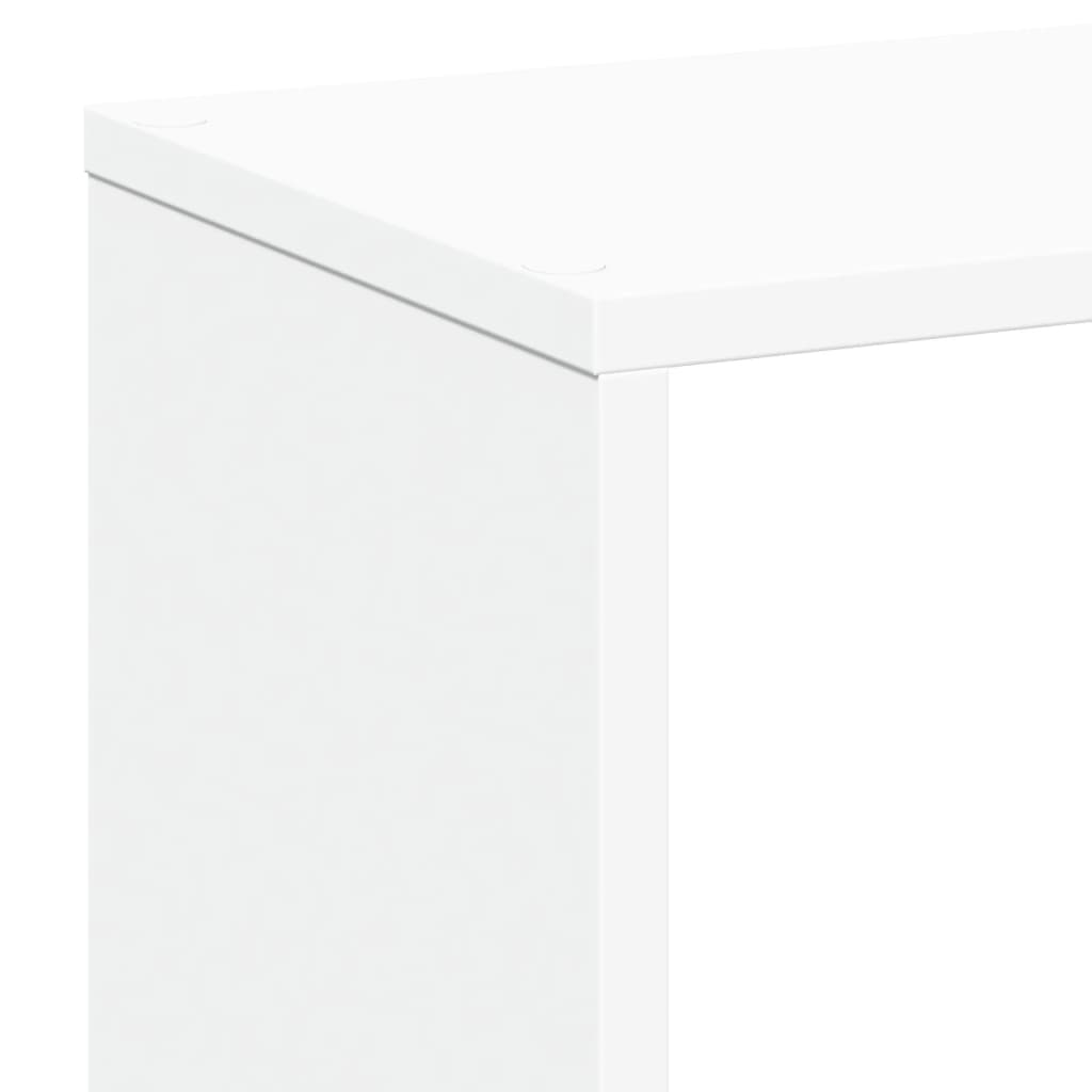 Romdeler bokhylle hvit 67x25x161,5 cm konstruert tre