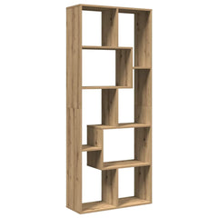 Romdeler bokhylle artisan eik 67x25x161,5 cm konstruert tre