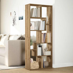 Romdeler bokhylle artisan eik 67x25x161,5 cm konstruert tre